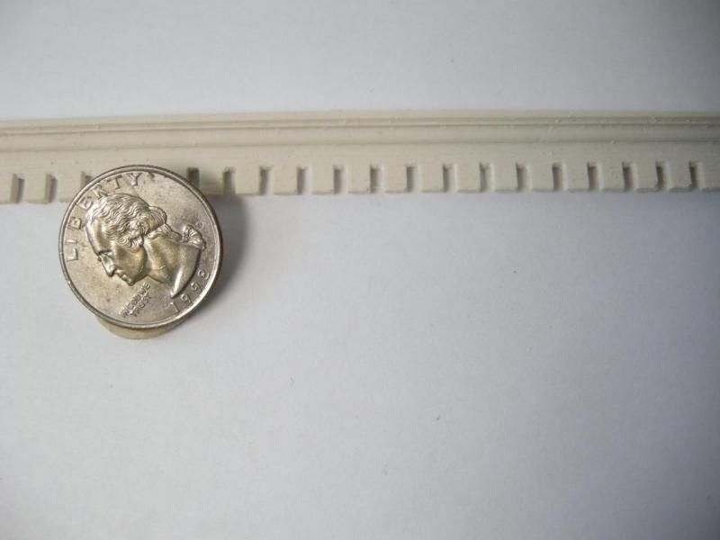 Dollhouse Miniature Resin Dentil Trim Moulding M22