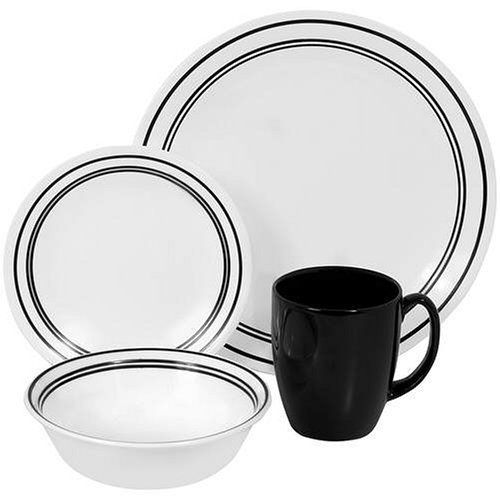 Corelle Livingware Classic Cafe Dinnerware Set 16 PC