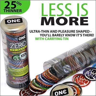 One Condoms Zero A New Generation of Condoms 40 Count