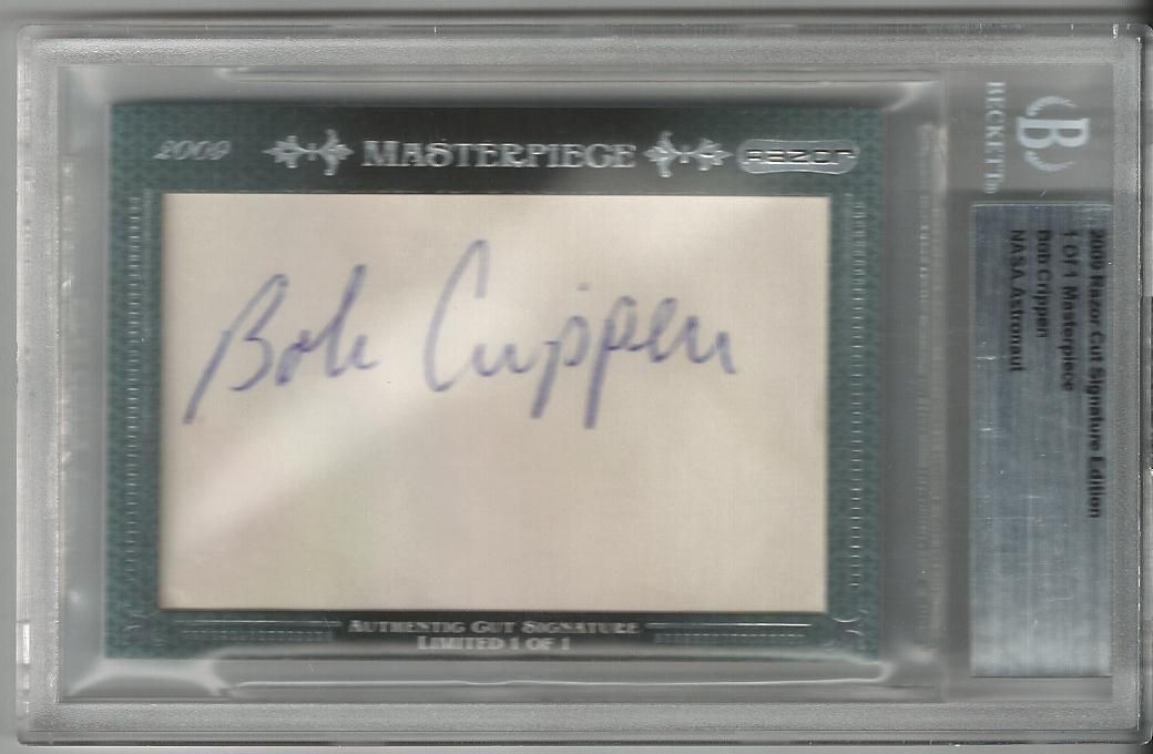 2009 Robert Bob Crippen True 1 1 Razor Cut Signature Edition Auto