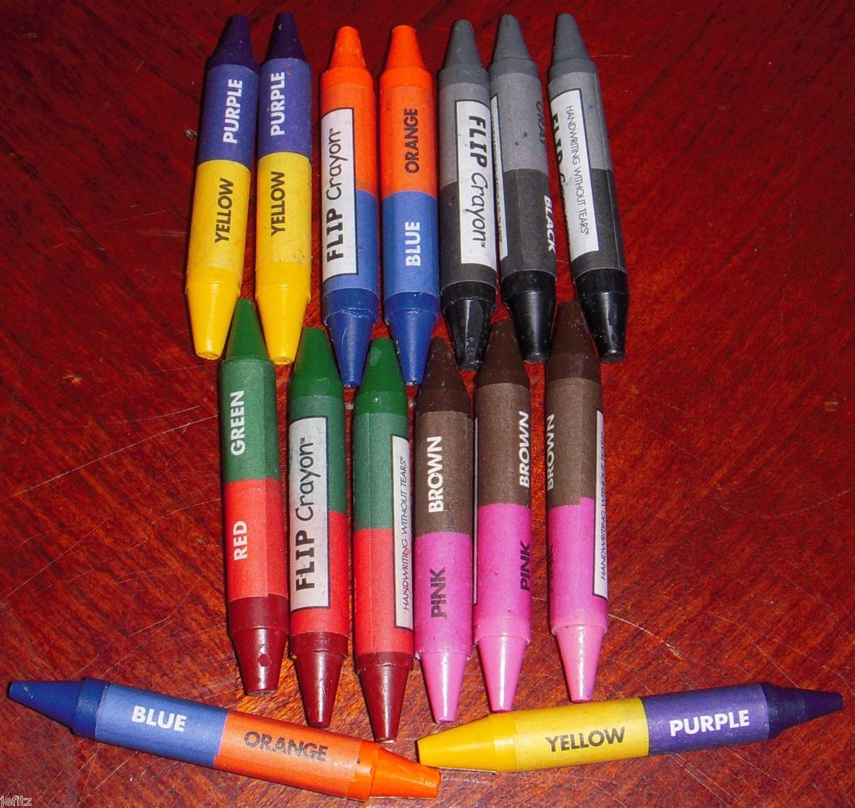 Handwriting Without Tears 15 Flip Crayons 10 Colors Fine Motor