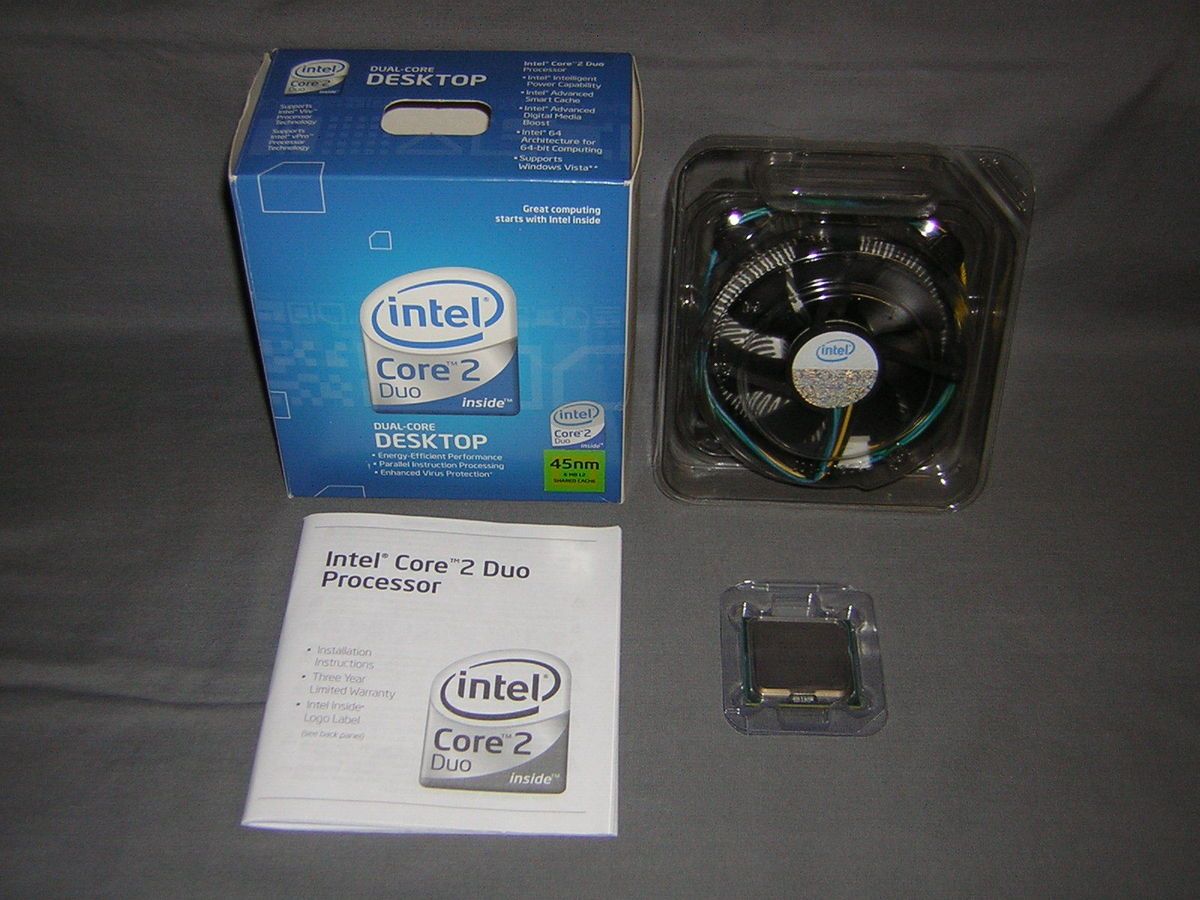 BOXED Intel Core 2 Duo E8400 3 GHz Dual Core Processor CPU LGA 775 6MB