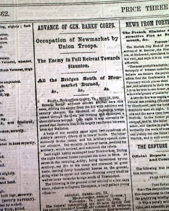 IUKA Corinth MS New Market & Mount Jackson VA MAPS 1862 Civil War Old