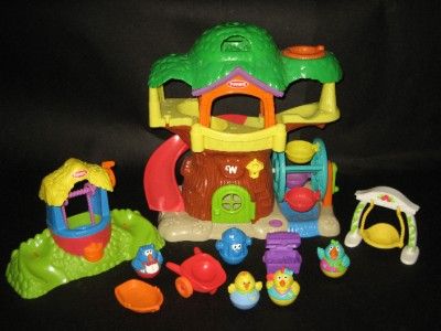 Weebles MUSICAL LIGHT UP TREEHOUSE WISHING WELL GARDEN SWING LOT