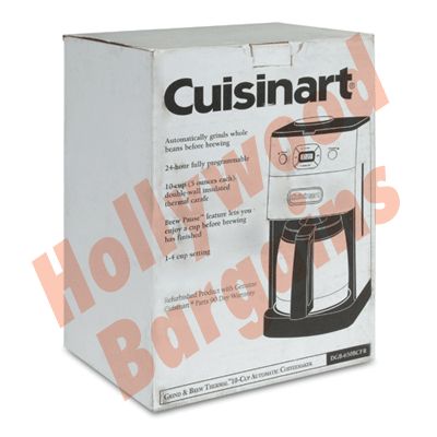 cuisinart dgb 650bc grind and brew coffee maker