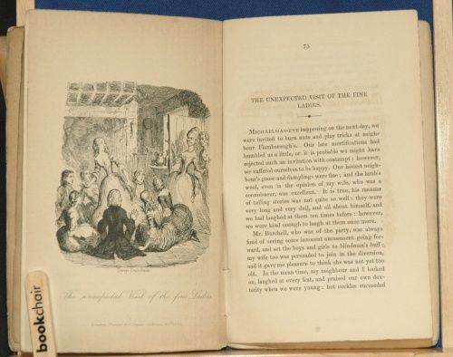 1837 Engravings Cruikshank Amelia Vicar of Wakefield