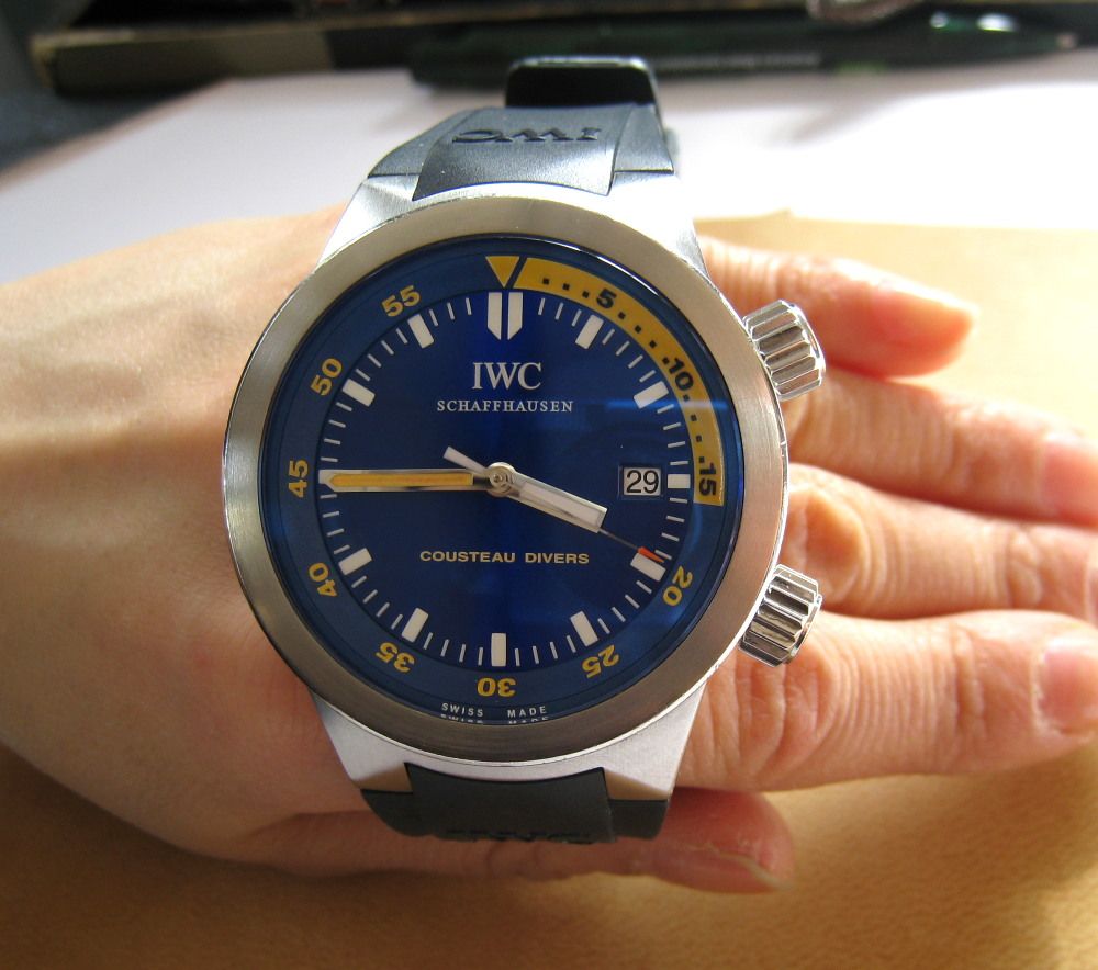 iwc has worked with the cousteau society in diving exploration 100 %