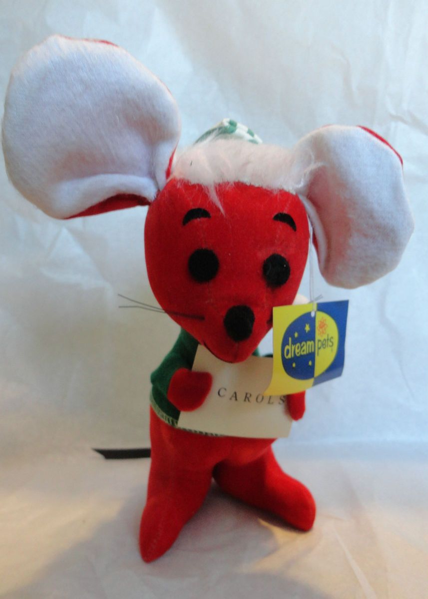 Dakin Dream Pet Ebeneezer Cheezer Christmas Mouse with Tags