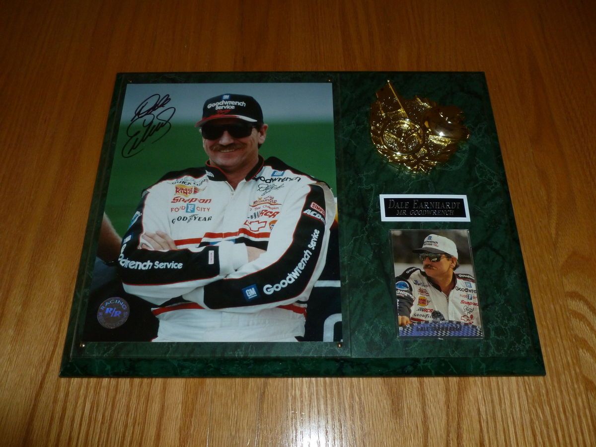 Dale Earnhardt SR Autographed Plaque w COA