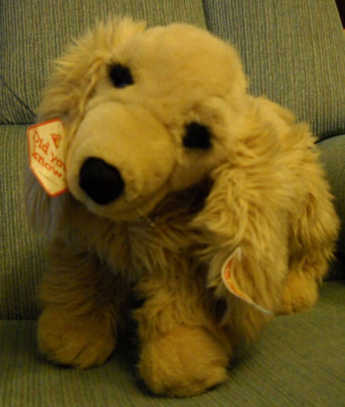 Vintage Plush Dakin Cocker Spaniel Toby 14 Huggables