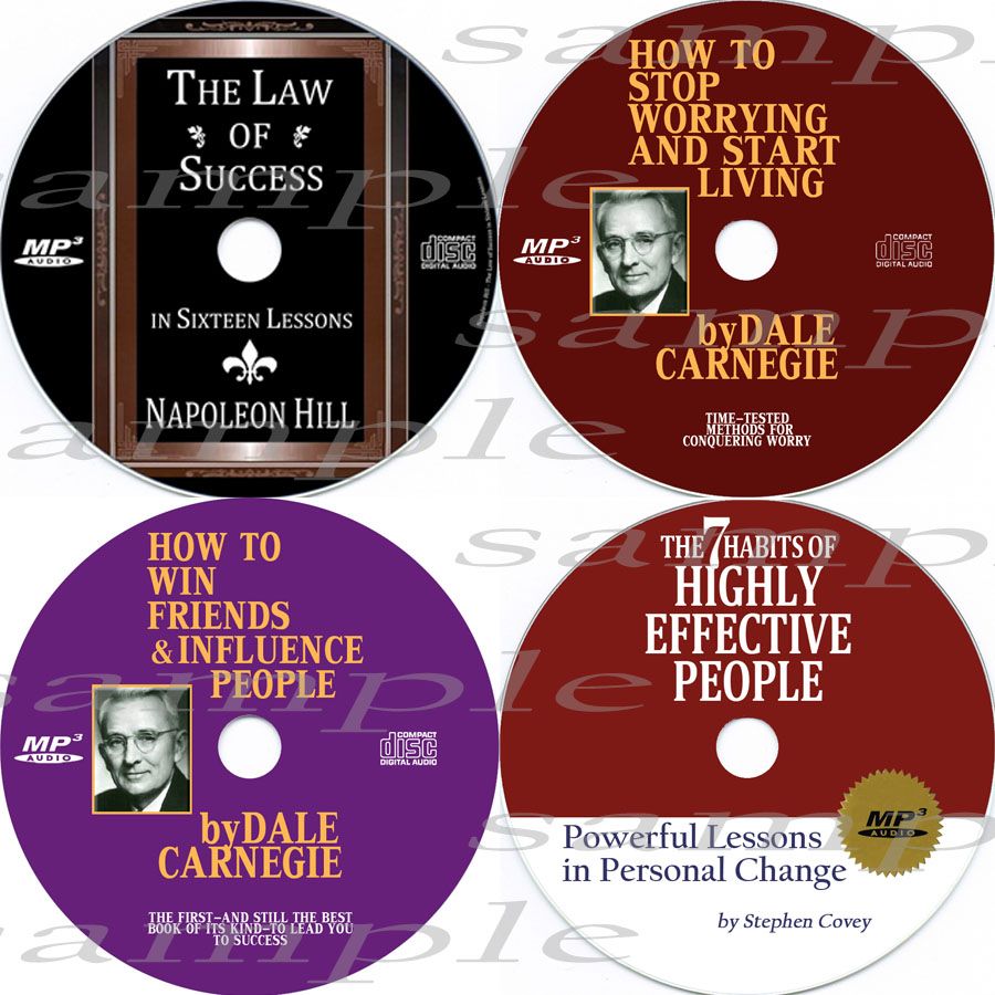  4CD  1CD Napoleon Hill 2CD Dale Carnegie 1CD Stephen Covey