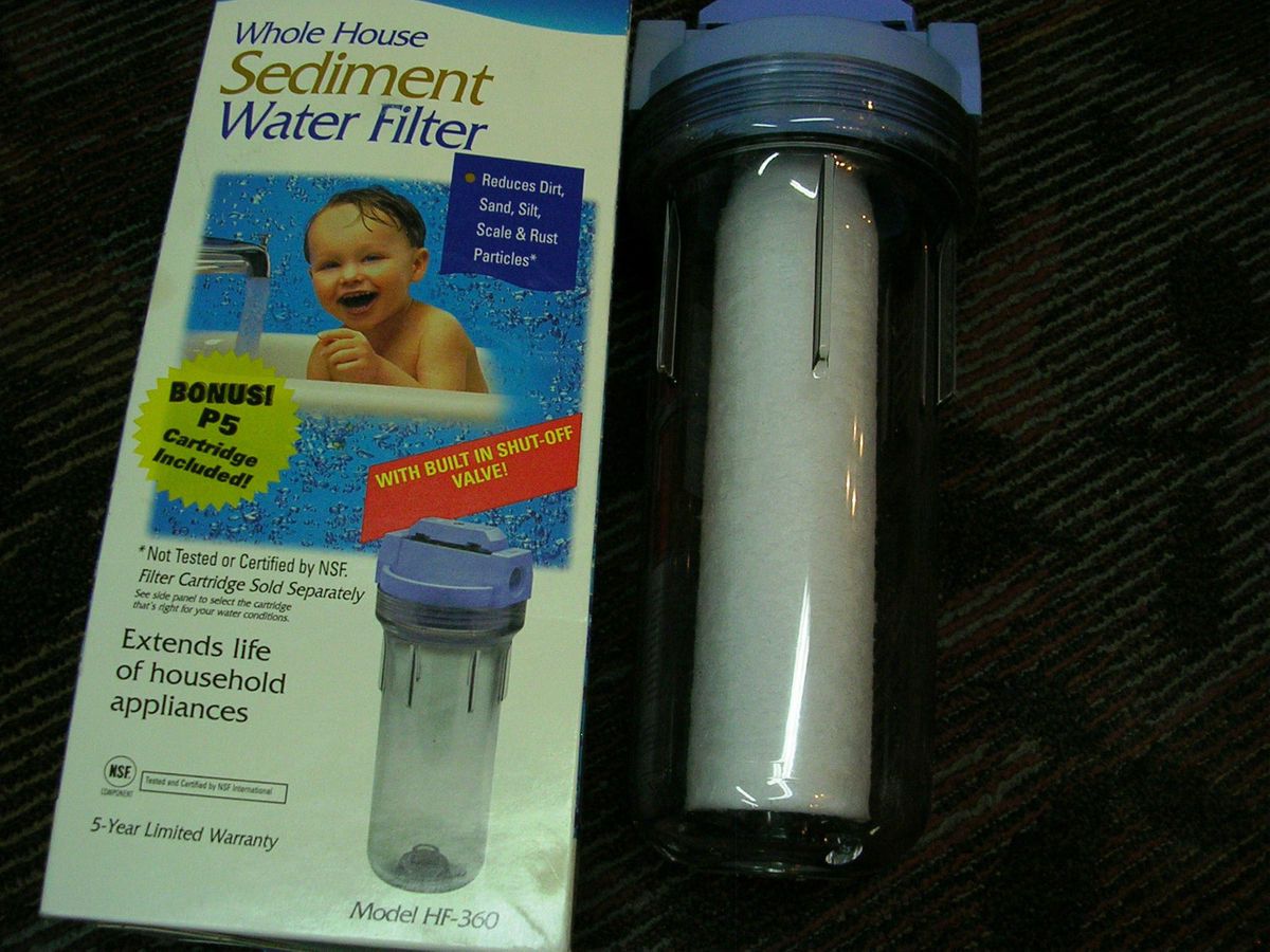 Culligan Whole House Sediment Water Filter Model HF 360