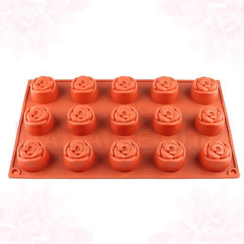 15 per rose sheet silicone cake mold cupcake pan