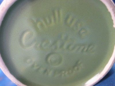 Hull Oven Proof Crestone Drip Green Coffee Mug Cup USA