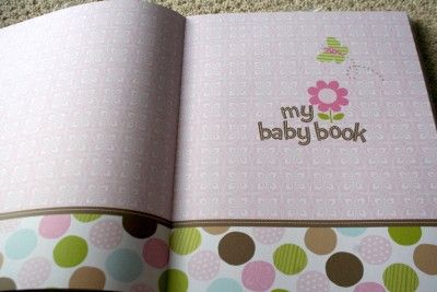 New Baby Girl Memory Book Just One You Carters Green Pink Brown