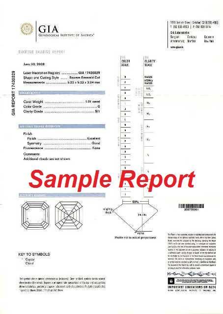 asscher cut diamond g color si1 clarity w gia report