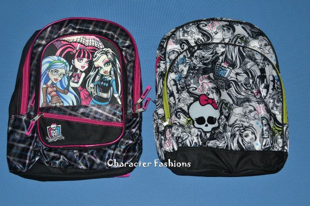 Monster High Backpack 16 School Book Bag Tote