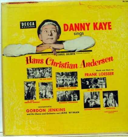 DANNY KAYE sings hans christan andersen 10 VG+ DL 5433 Vinyl 1952