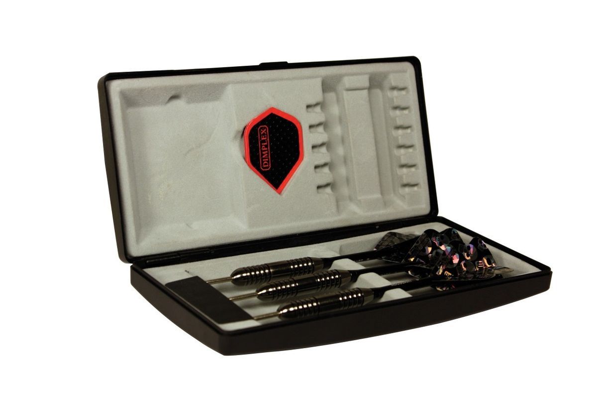  Professional Steel Tip Dart Set Gun Metal Darts with Case