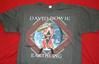 Brand new licensed David Bowie   Earthling t shirt in size small (34