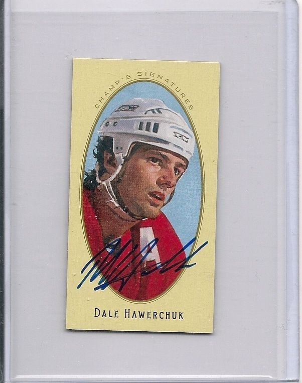 2011 12 Parkhurst Champions Auto Mini Dale Hawerchuk Canada