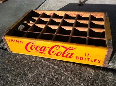  Wooden Soda Pop Coca Cola Bottle Carrier Crate Chattanooga 