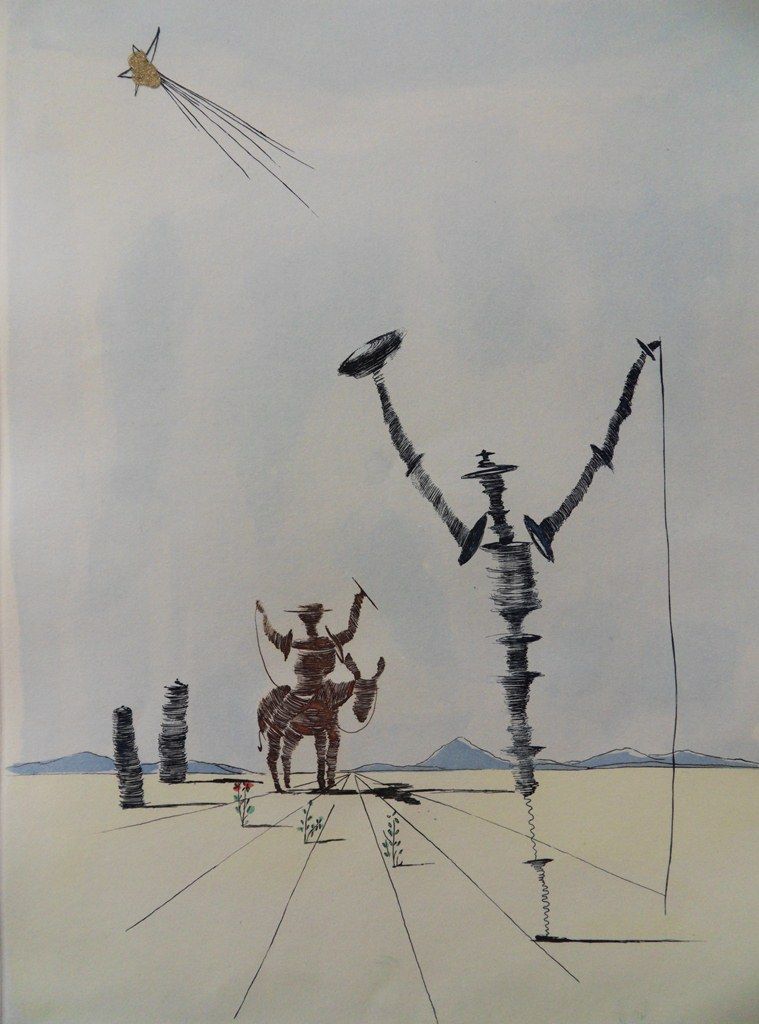 Very nice & popular subject of DALI  Don Quichotte & Sancho.