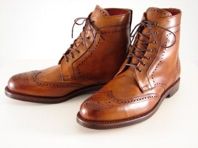 375 Allen Edmonds Sz 9 5 D Dalton Walnut Lace Up Wingtip Leather