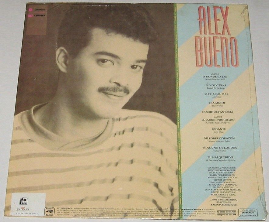 ALEX BUENO   A DONDE VAYAS   SEALED LP m.a.solis