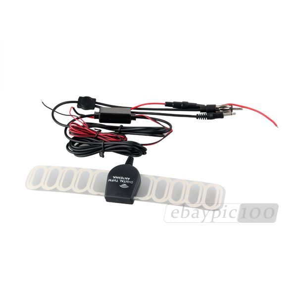 Car TV Digital DVB T FM Antenna Aerial Amp Amplifier Booster