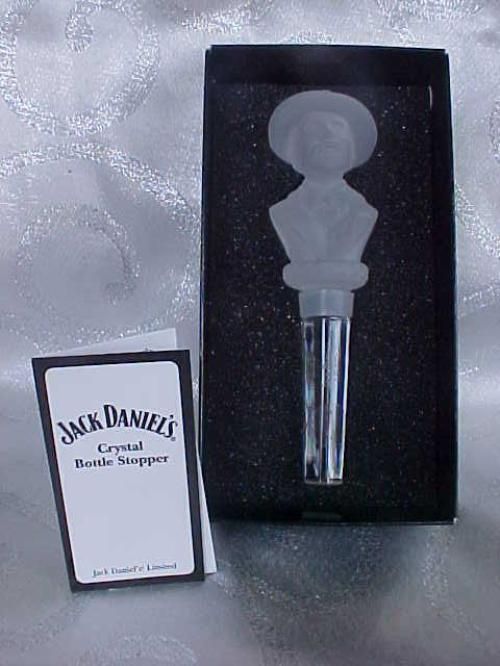jack daniel s crystal bottle topper stopper mib when jack