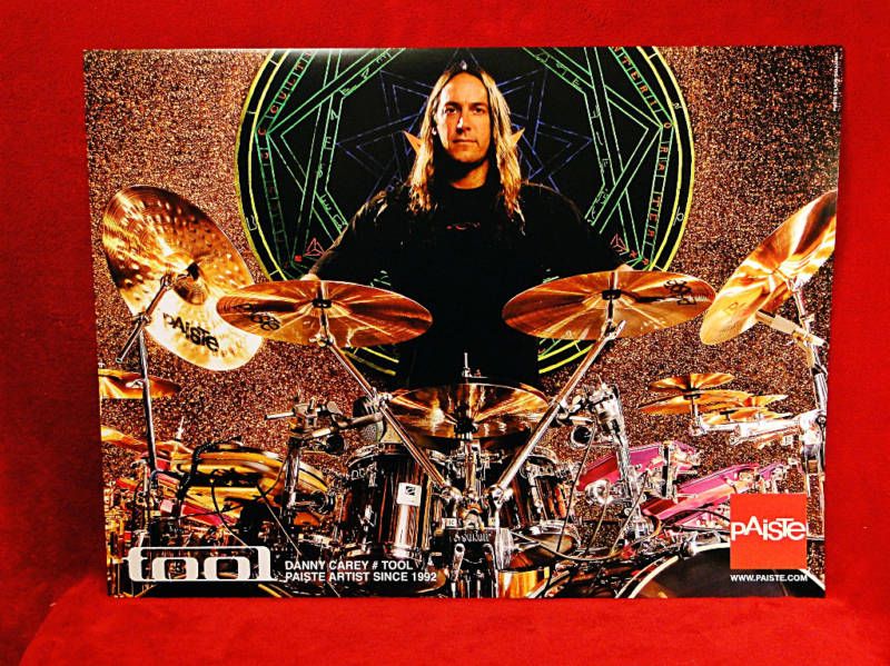 Two Tool Danny Carey Paiste Cymbals Sonor Drums Promo Posters L K