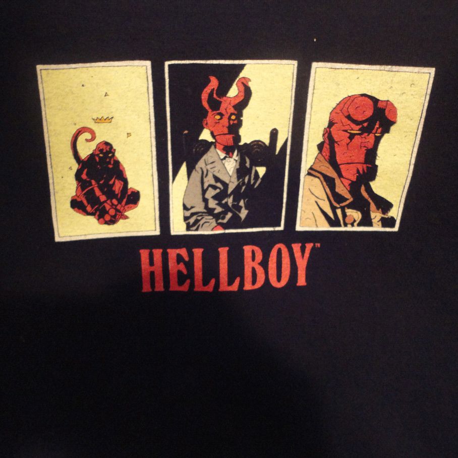Hellboy Rare Dark Horse T Shirt Mignola Silkscreen XL 100 Cotton