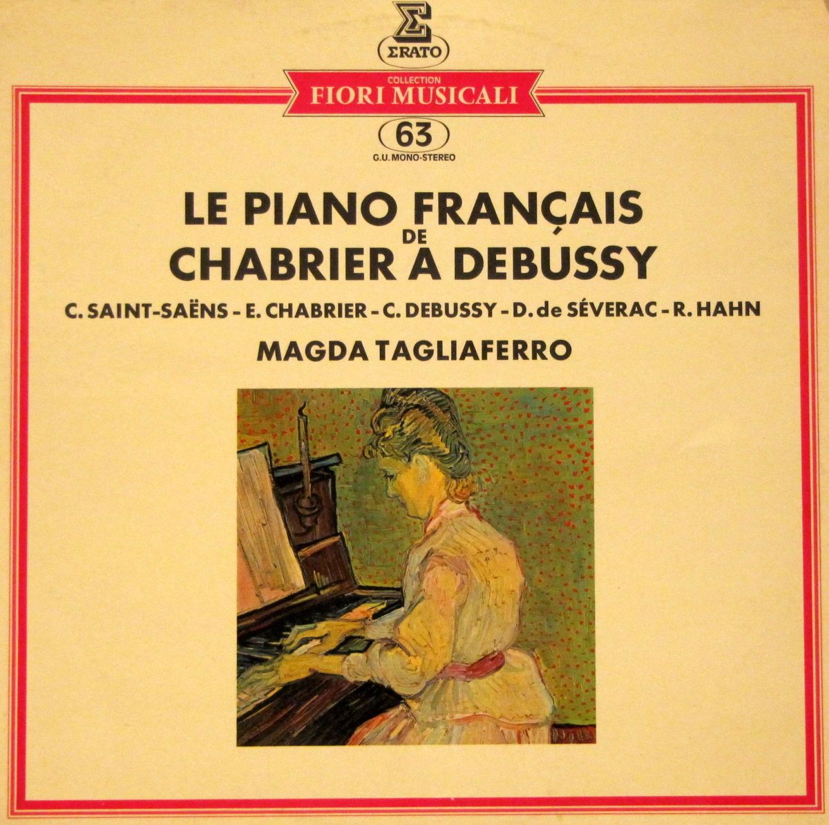 ERATO MAGDA TALIAFERRO PLAYS CHABRIER TO DEBUSSY