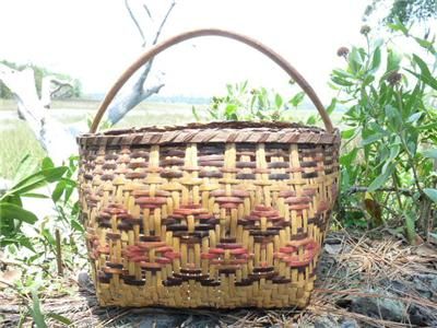  AMERICAN MARY BRADFORD CLARA DARDEN CHEROKEE INDIAN RIVERCANE BASKET