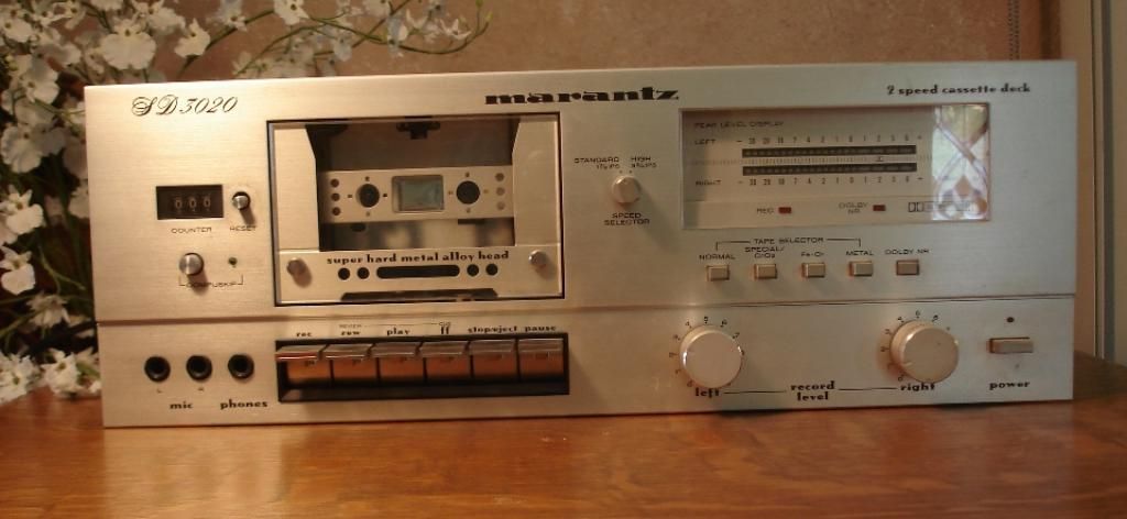 Marantz SD3020 2 Speed Cassette Deck for Parts or Repair