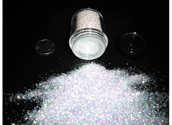 D00274 Premium Grade Glitter 1mm Flake Moonlight Snow