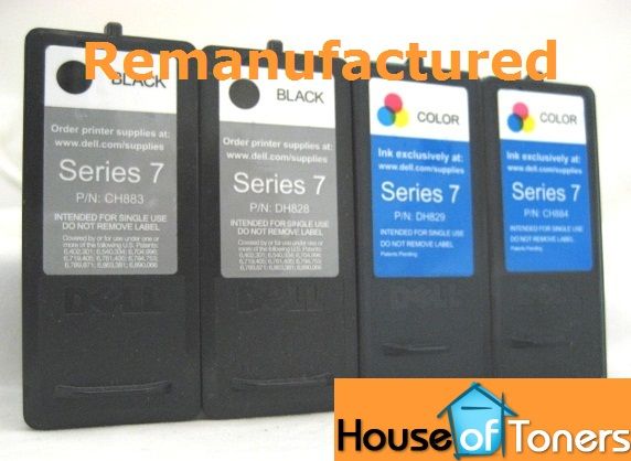 PK Dell DH828 DH829 Series 7 7 Black Color Ink Cartridges CH883