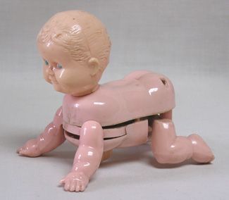 vintage marx crawling baby wu toy hard plastic adorable hard plastic