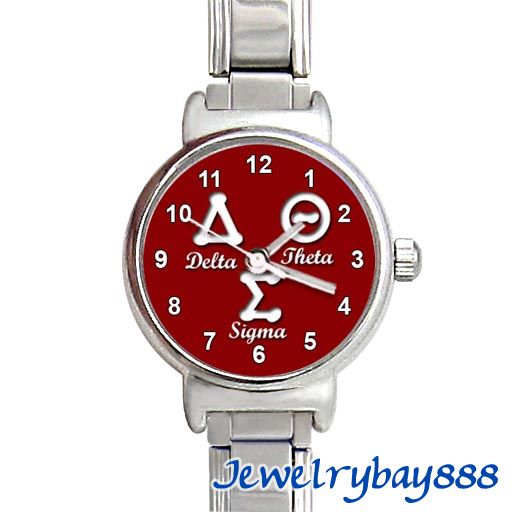 Delta Sigma Theta Symbol Stainless Steel Shiny Italian Charms Quartz