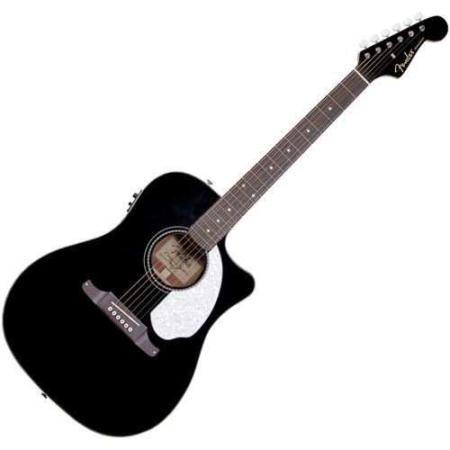Fender Sonoran Acoustic Electric Guitar Black New