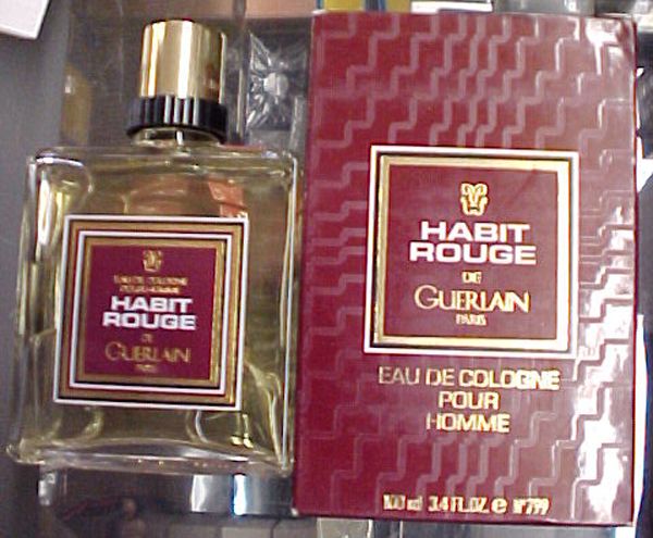 Habit Rouge de Guerlain Eau de Colonge EDC 3 4 oz RARE