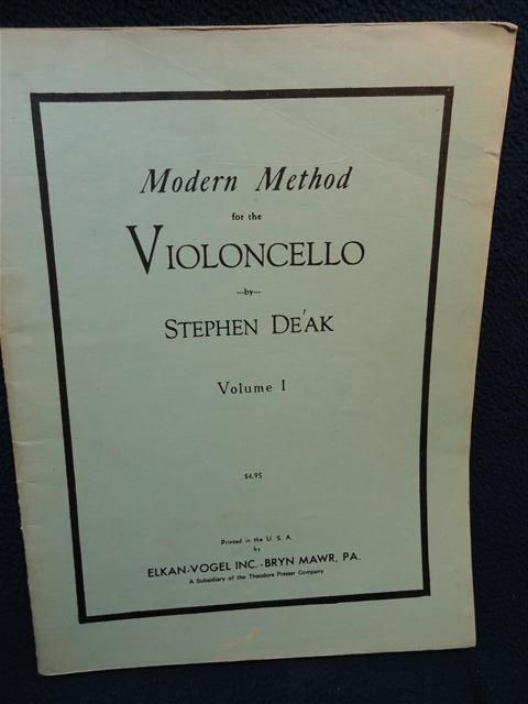 Modern Method for the Violoncello, Stephen Deak/ Bryn Mawr Elkan