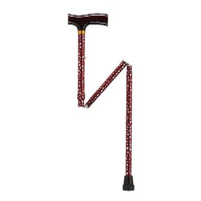 DRIVE RTL10304WD Adjustable Folding Walking Cane   White Dot Pattern