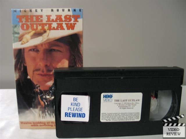 The Last Outlaw VHS Mickey Rourke Dermot Mulroney 026359097034