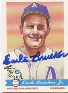 2009 Philadelphia Athletics Signed Earle Brucker 1948