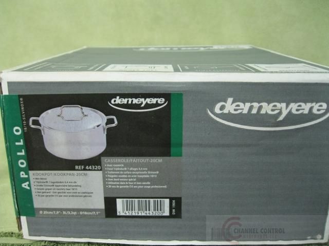 demeyere apollo 3 2 quart casserole w lid 44320 $ 180