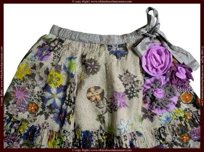 New Didi Floral Printed Kids Embellished Skirt 7 8