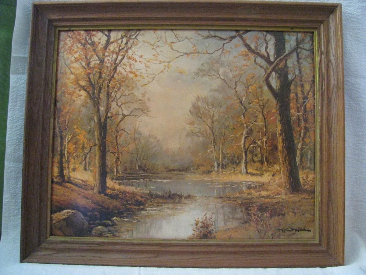 Robert Wood October Morn from Winde Fine Textured Print Framed