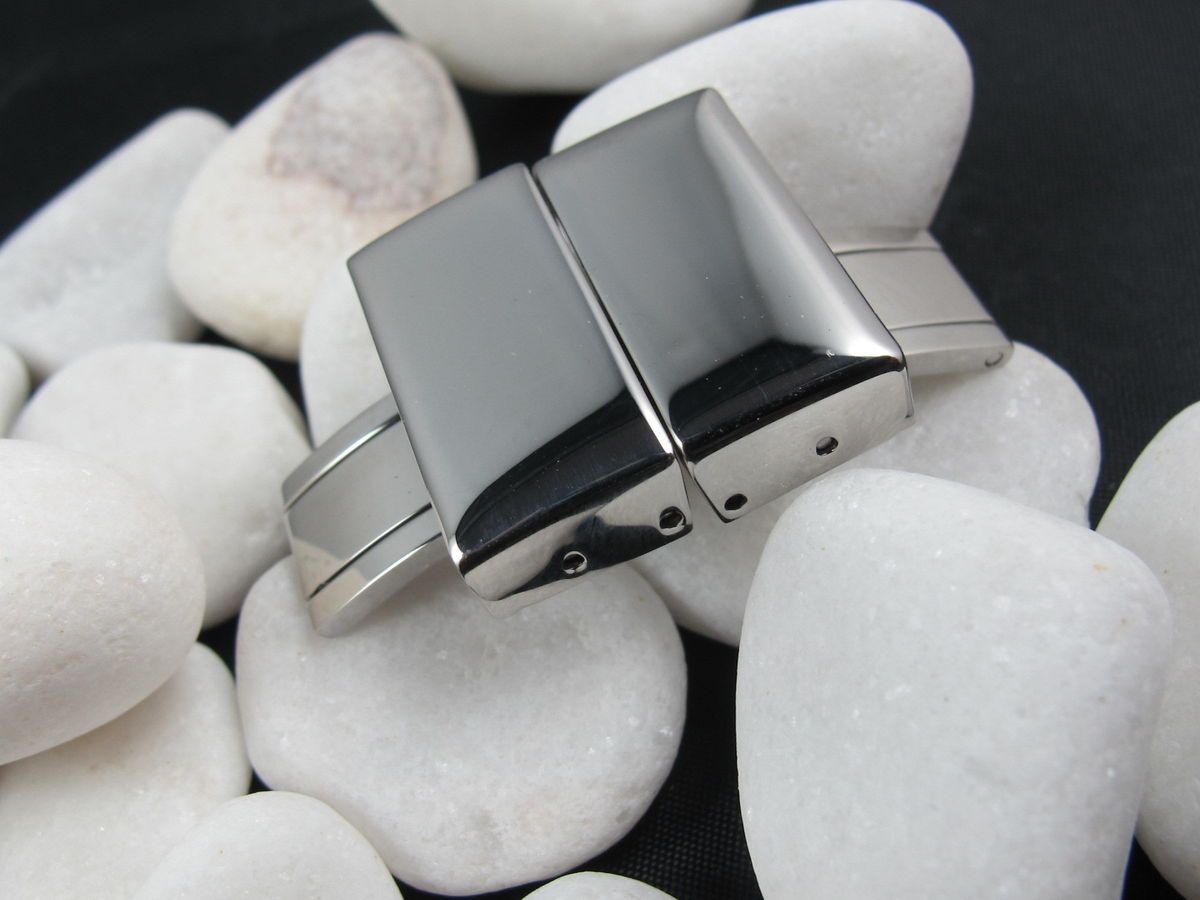 20mm Stainless Steel Watch Deployment buckle strap NEW Design